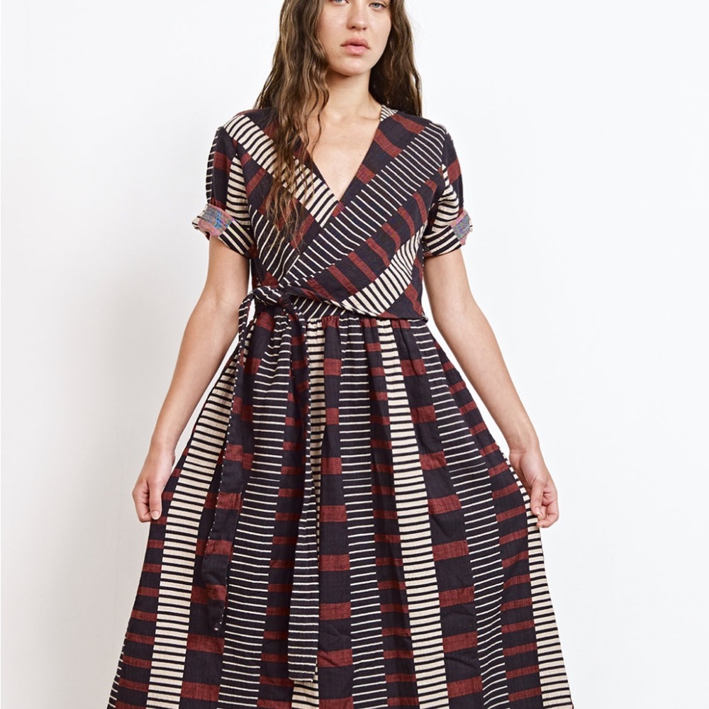 Ace & Jig Mila Wrap Midi Dress in Lockwood